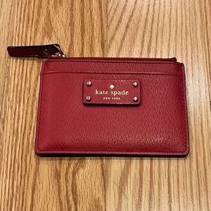 Kate Spade Cherry Red Card Wallet